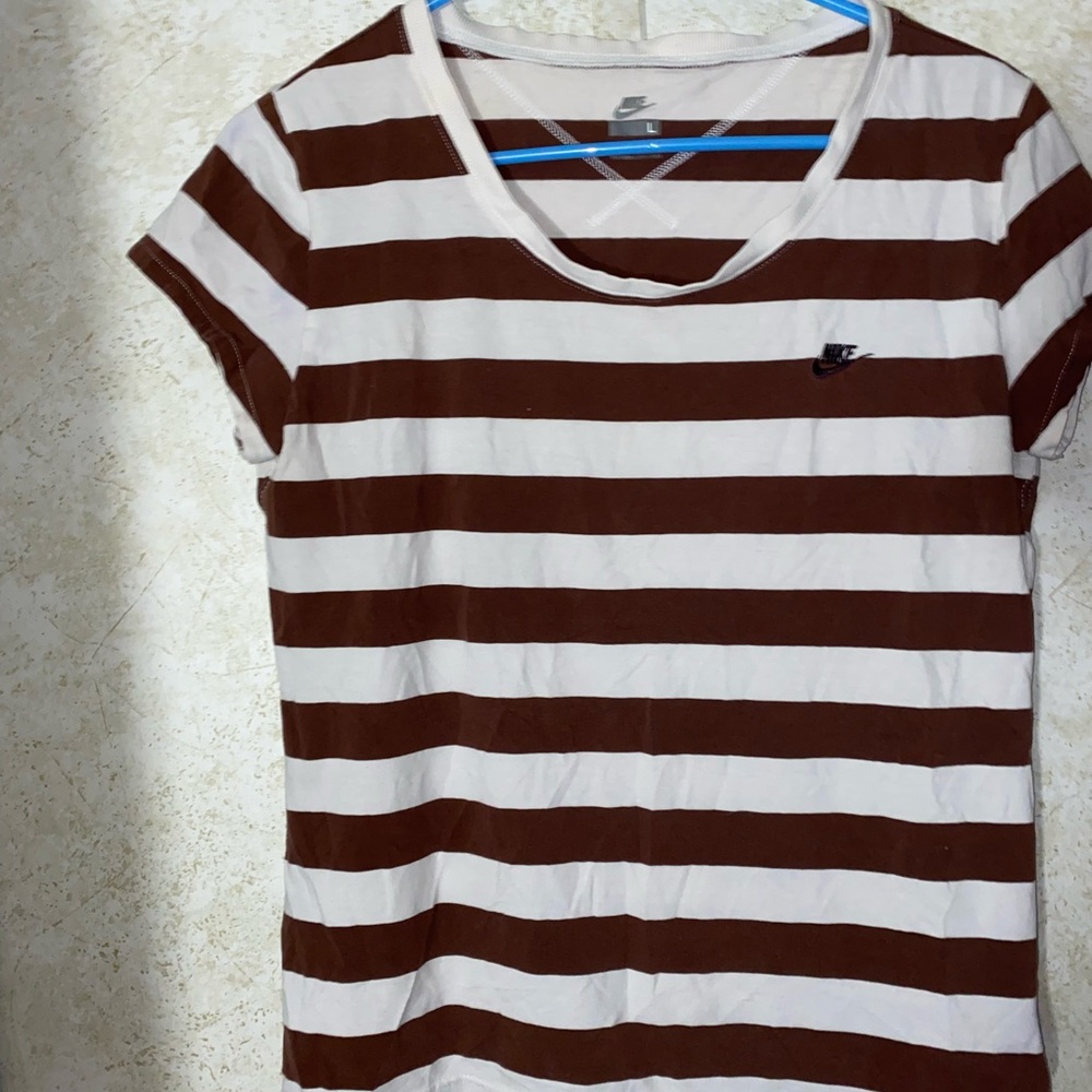 Striped brown Nike shirt